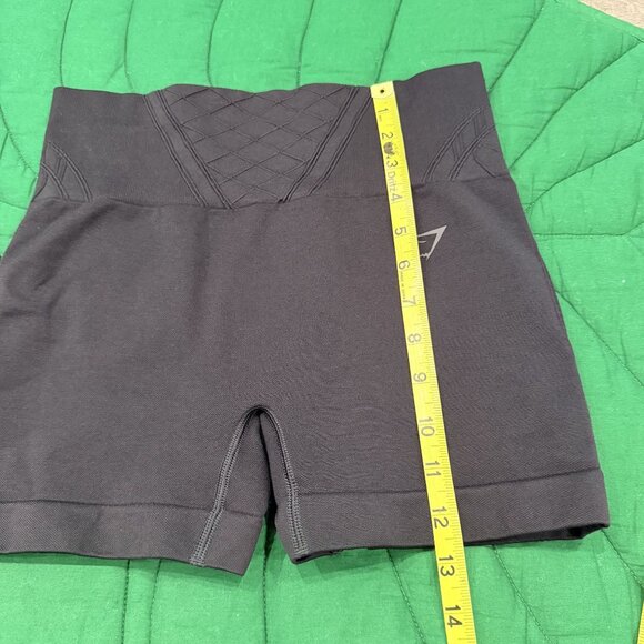 Gymshark Womens Medium Black Corset Seamless Shorts Bike Biker - Picture 5 of 7